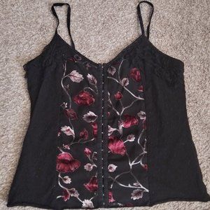 Velvet Floral Tank